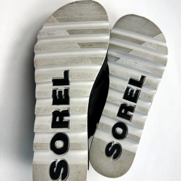 Sorel Cameron Flatform Mule Sandals Women 7.5 EUC Comfortable Open Toe Black - Picture 8 of 10